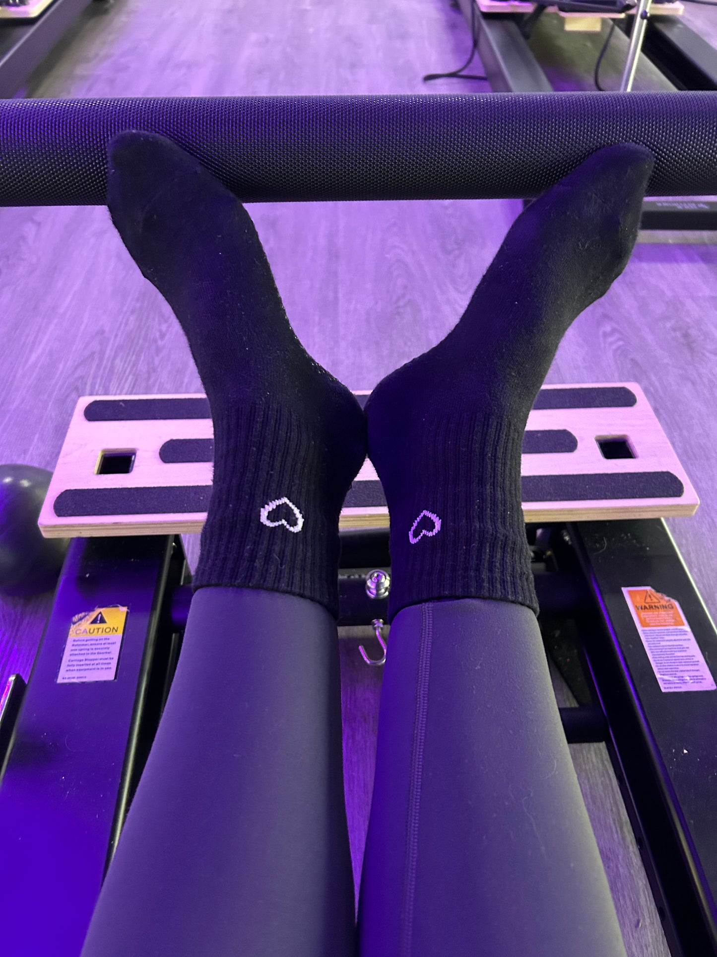 'Love the Burn' Crew Socks - Black