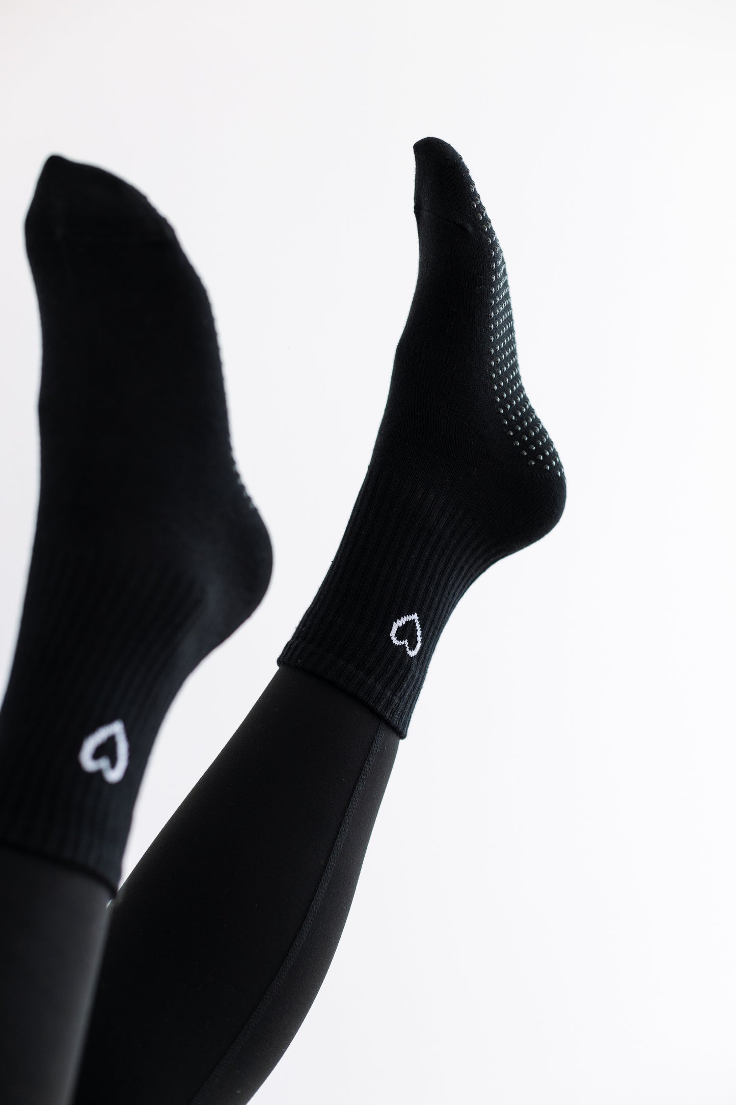 'Love the Burn' Crew Socks - Black