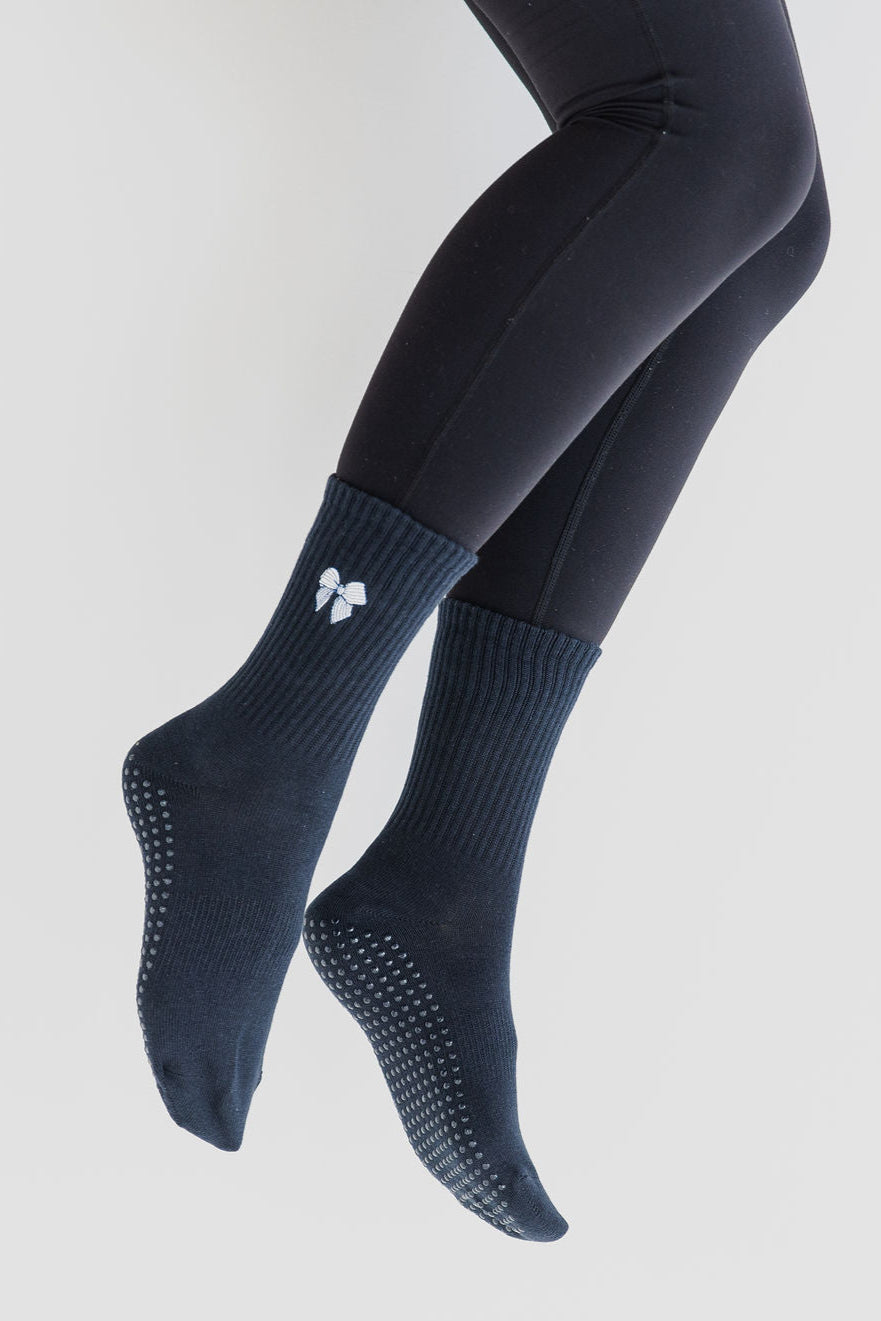 'Fem & Fierce' Crew Socks - Navy