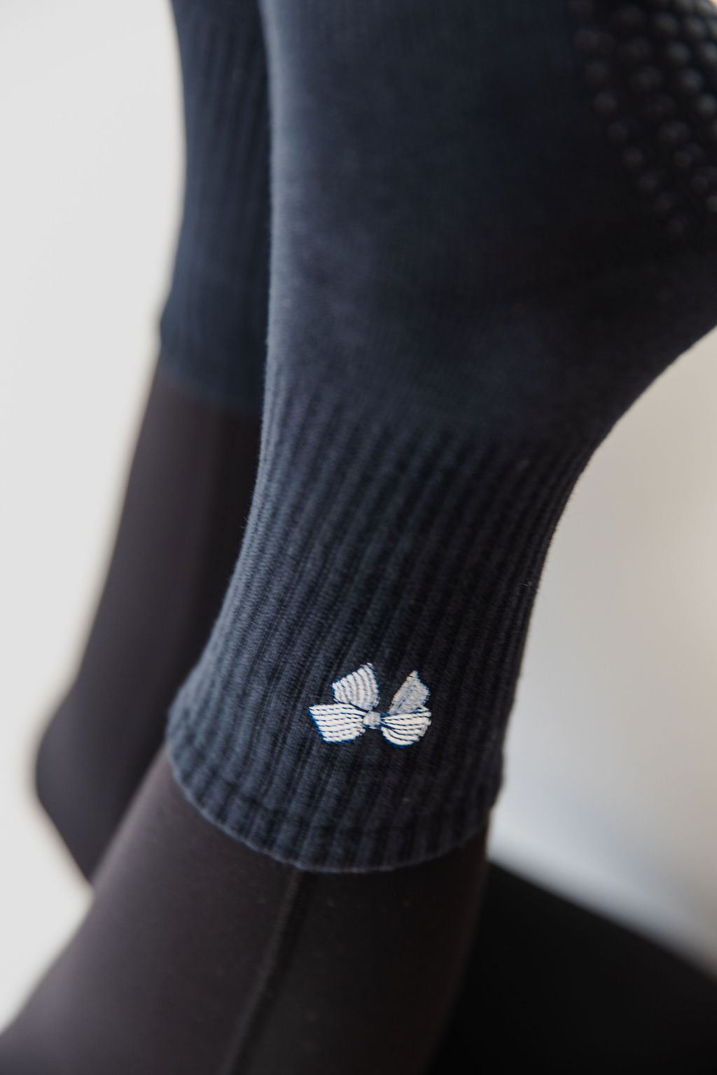'Fem & Fierce' Crew Socks - Navy