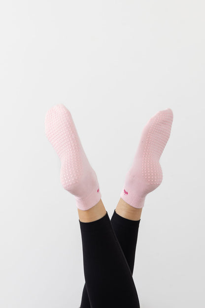 'Pilates Princess' Ankle Socks - Pink
