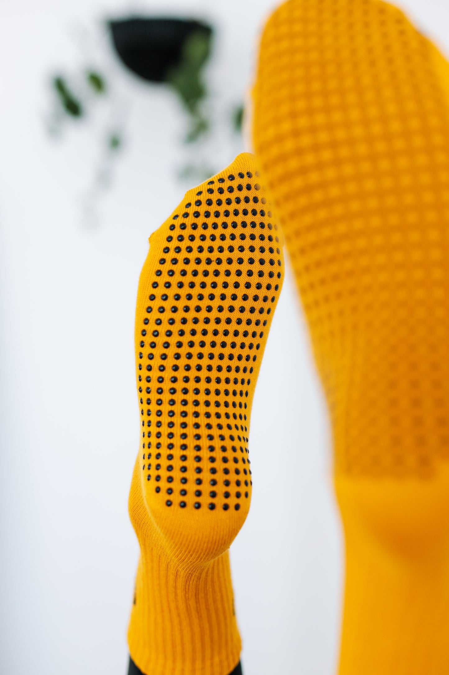 'Love the Burn' Crew Socks - Mustard