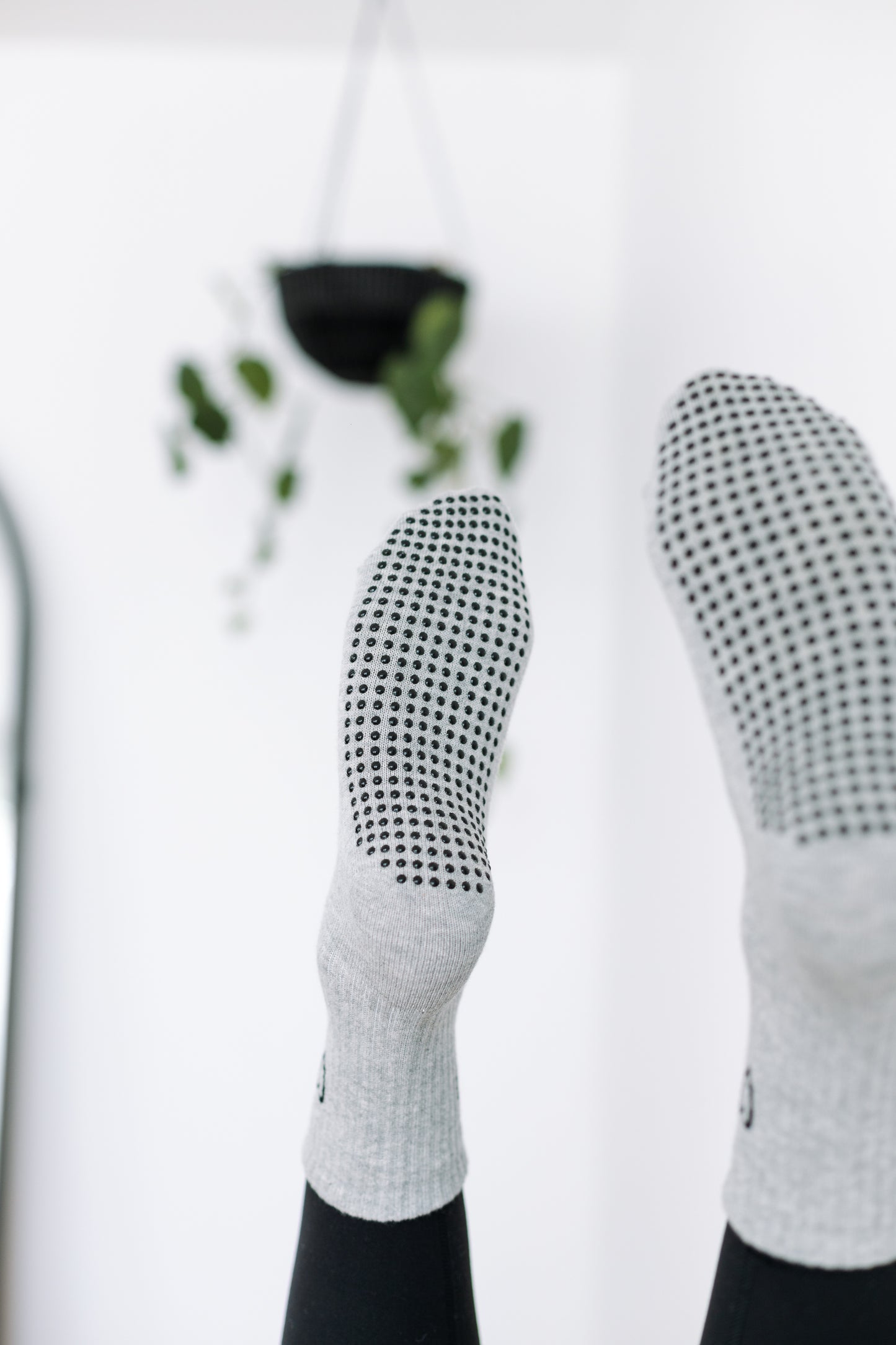 'Love the Burn' Crew Socks - Grey