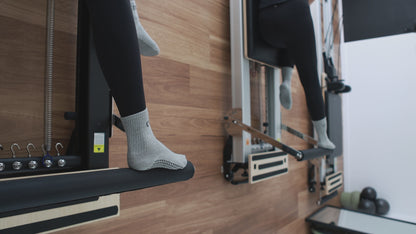 'Love the Burn' Crew Socks - Grey